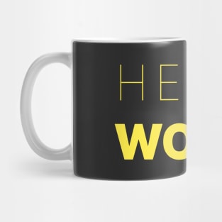 Hello World Yellow Two Mug